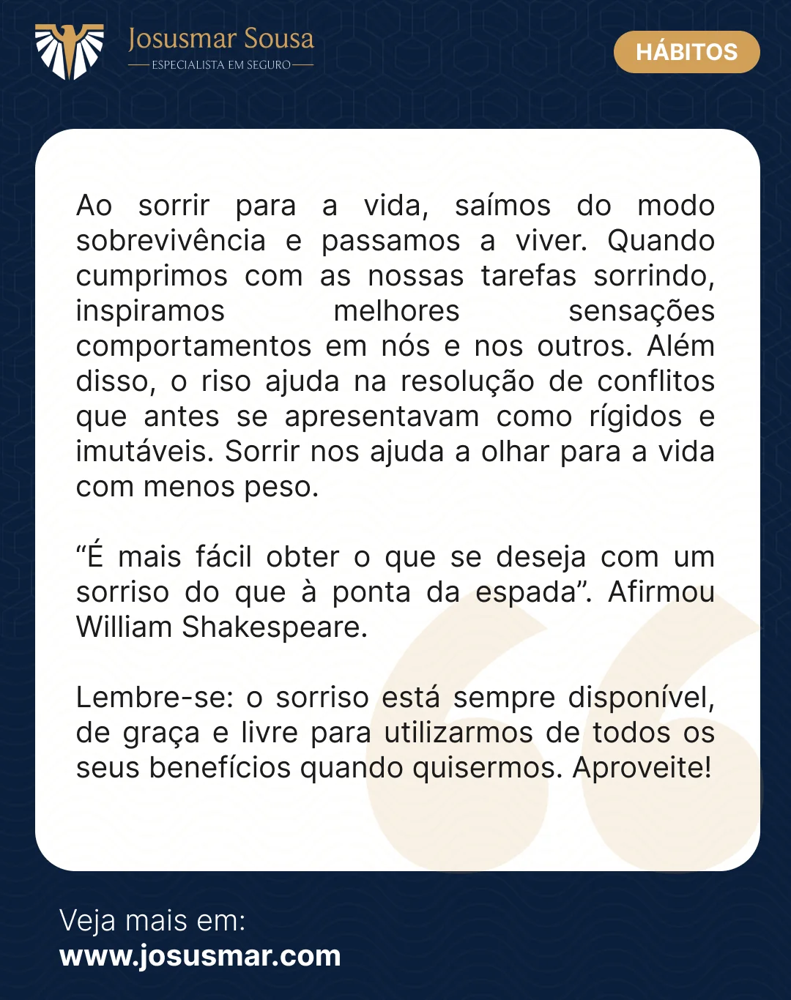 Sorria para a vida